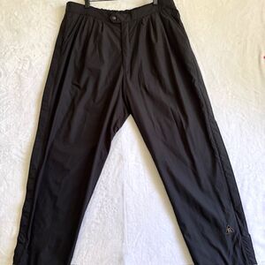 FootJoy FJ DryJoys Men’s Black Waterproof SZ L Golf/Rain Pants 32"L EUC Pockets